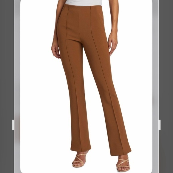 Veronica Beard Orion Crepe Pants in DARK OCHRE Size 4 - Picture 1 of 13